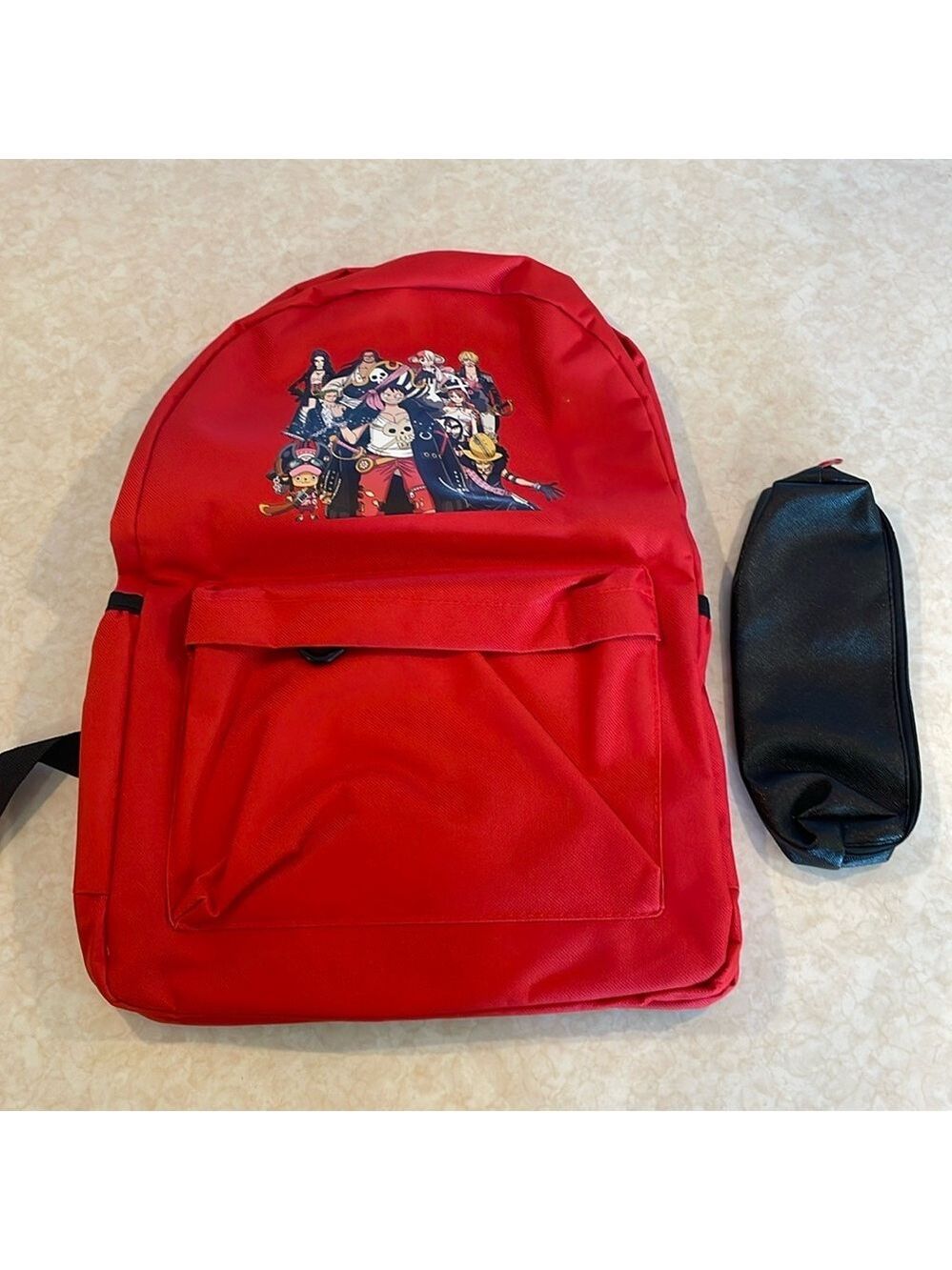 Backpack, Anime Cartoon, 16”, with pencil case, NWT - Picture 1 of 8